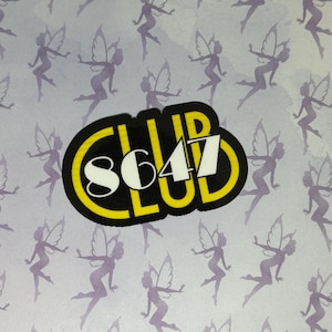 Club 8647, exclusive club for democracy, 3 inch Weatherproof Vinyl sticker