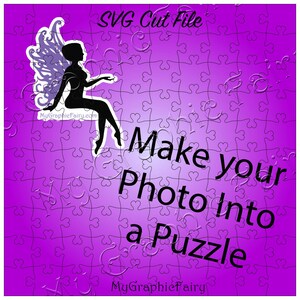 Square Heart Puzzle, Great for Picture Puzzles, SVG Cut file, DIGITAL FILE