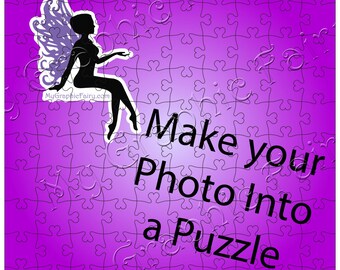 Square Heart Puzzle, Great for Picture Puzzles, SVG Cut file, DIGITAL FILE