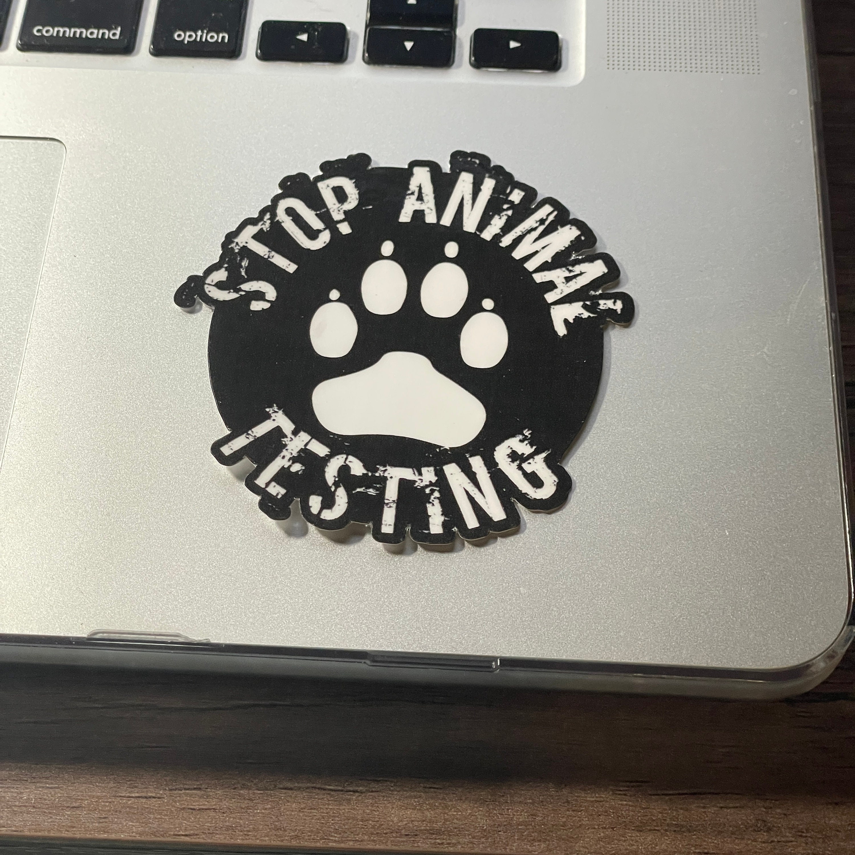 Stop Animal Testing, Activism Sticker, Waterproof Vinyl - Etsy