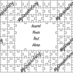 Herz-Puzzle-SVG-Schnittdatei, 10 x 20, ideal für Hochzeitsgästebuch, Glowforge und Lightburn bereit