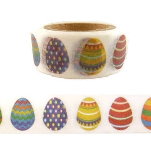 Washi Tape, Easter Washi Tape, Easter Eggs Washi Tape, Spring Washi Tape,  Full Roll -  V1589