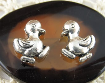 Detailed, Two-Sided Duck Beads (4) - S159