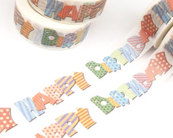 Washi Tape, Happy Birthday Washi Tape, Full Roll - R685