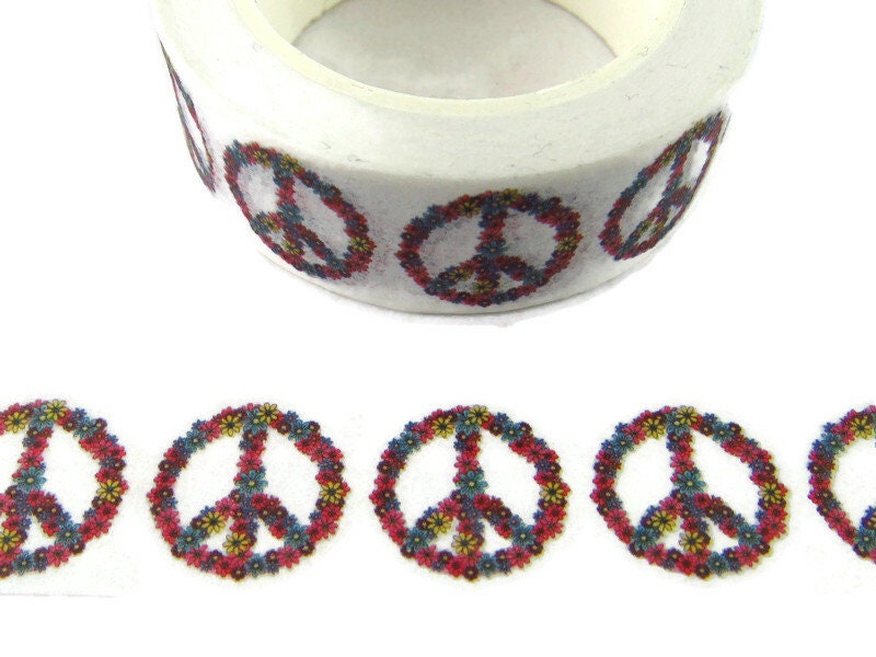 Peace Swirl Printed Duct Washi Tape, 1.88 48mm X 10Y 9M Decorations, Gift  Wrapping, Planners, Scrapbooking, Card Making 