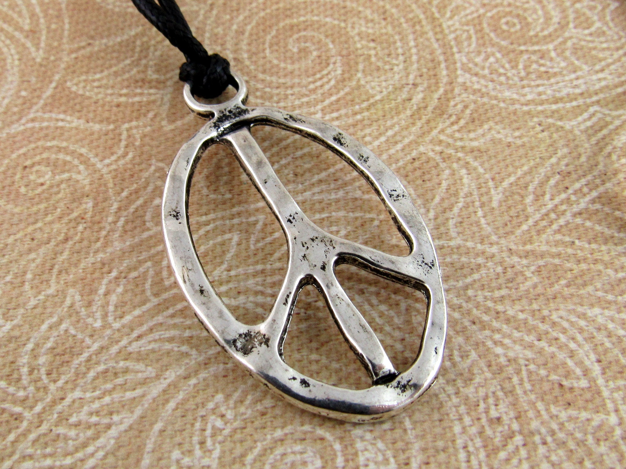 Ciondolo Pace Boho in Argento Sterling 925 Collana ✔️ acquista online