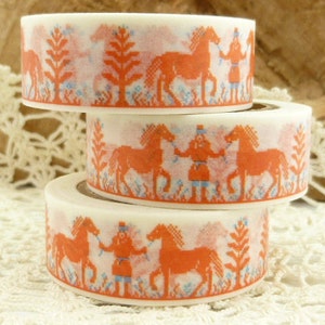 Washi Tape Abstract Red Horse Washi Tape I1747 image 1