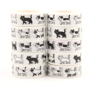 Calico Cat Washi Tape, Tabby Kitty Washi Tape, Full Roll -SSS