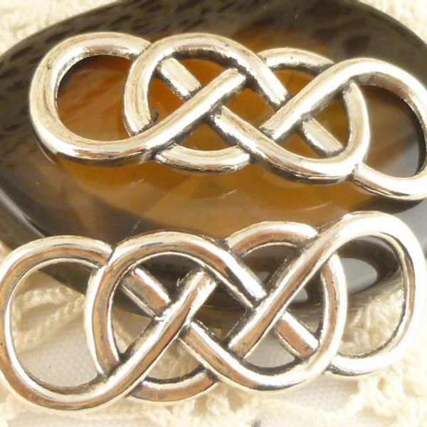 Celtic Knot Connector, Infinity Connector Charm (4) - SF119