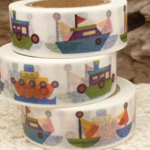 Washi Tape Boot, Washi Tape, Nautical Washi Tape, Rolle - Z627