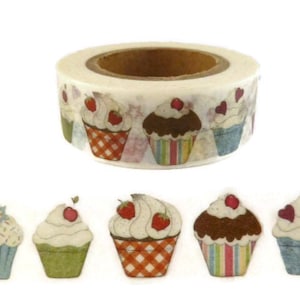 Washi Tape Birthday Cupcake  Washi Tape, Full Roll - CC2206