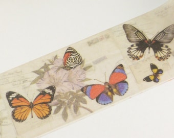 Washi Tape 30mm Wide  Butterfly Print  Washi Tape - 1458