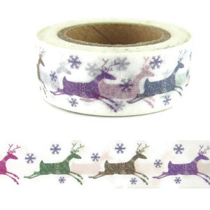 Washi Tape Rentier Weihnachten Washi Tape, volle Rolle - 909