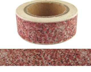 Nastro Adesivo Washi Rosso A Cuori - 15mm X 10m - Decorativo, Rimovibile, Low Tack - Per Scrapbooking E DIY