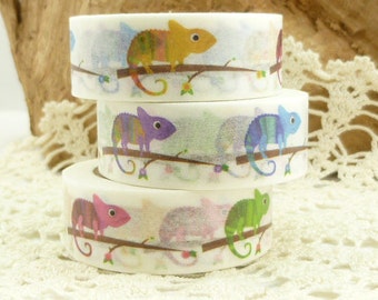 Washi Tape Colorful Chameleon Washi Tape, Full Roll - EE1805