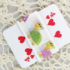 Échantillon Washi, Tortue Washi Tape, Tortue colorée Washi Tape, 36" Échantillon Washi Tape - F657