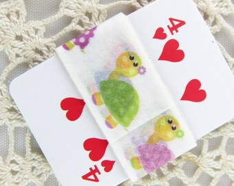 Sample Washi, Turtle Washi Tape, Colorful Tortoise Washi Tape, 36" Sample Washi Tape - F657