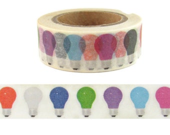 Washi Tape Light Bulb, Party Lights  Washi Tape, Full Roll - DD2084