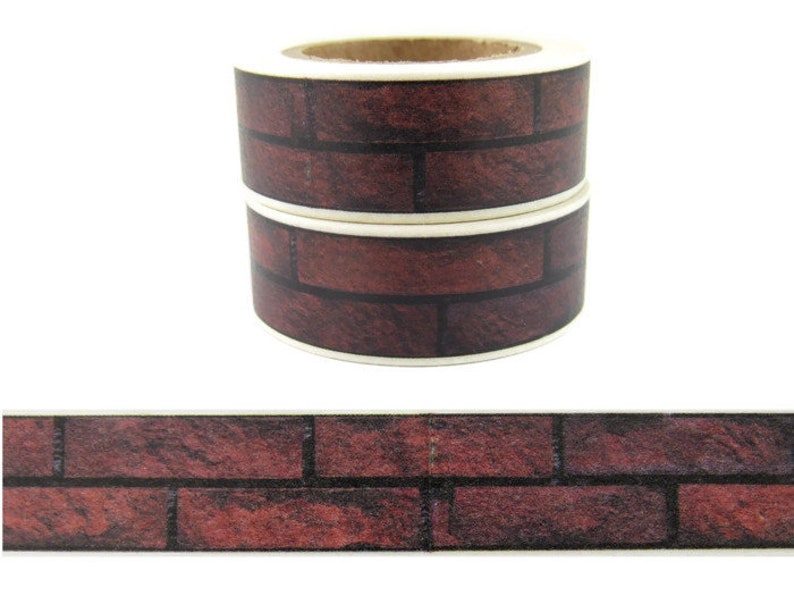 Unique Red Brick Wall Washi Tape Brick Wall Washi Tape Etsy