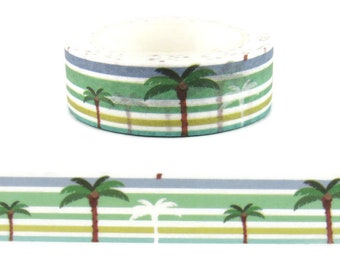 Palm Tree Washi Tape,  Tropical Washi Tape -  CWWTS-16