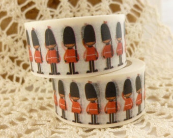 Washi Tape Royal Guard, Tin Soldier Washi Tape, Full Roll - 2098