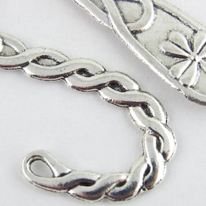 124mm Celtic Knot Bookmark, Metal Bookmark Blank, Shamrock Bookmark, Tibetan Silver Bookmark Base (1)