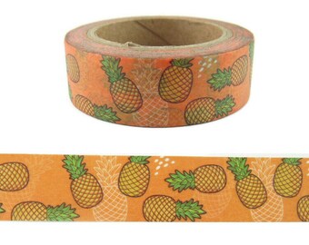 Washi Tape Pineapple, Fruit Masking Tape, Full Roll - CWWTS-23