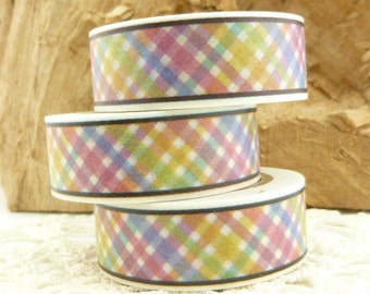 Stripes Washi Tape, Rainbow Criss Cross Washi Tape, Full Roll - HH1668