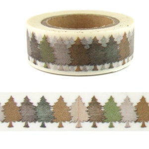 Washi Tape  Autumn, Trees Washi Tape, Fall Washi Tape, Full Roll - VV1672