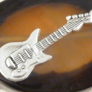 Silver Tone Electric Guitar Charms (6) - S19