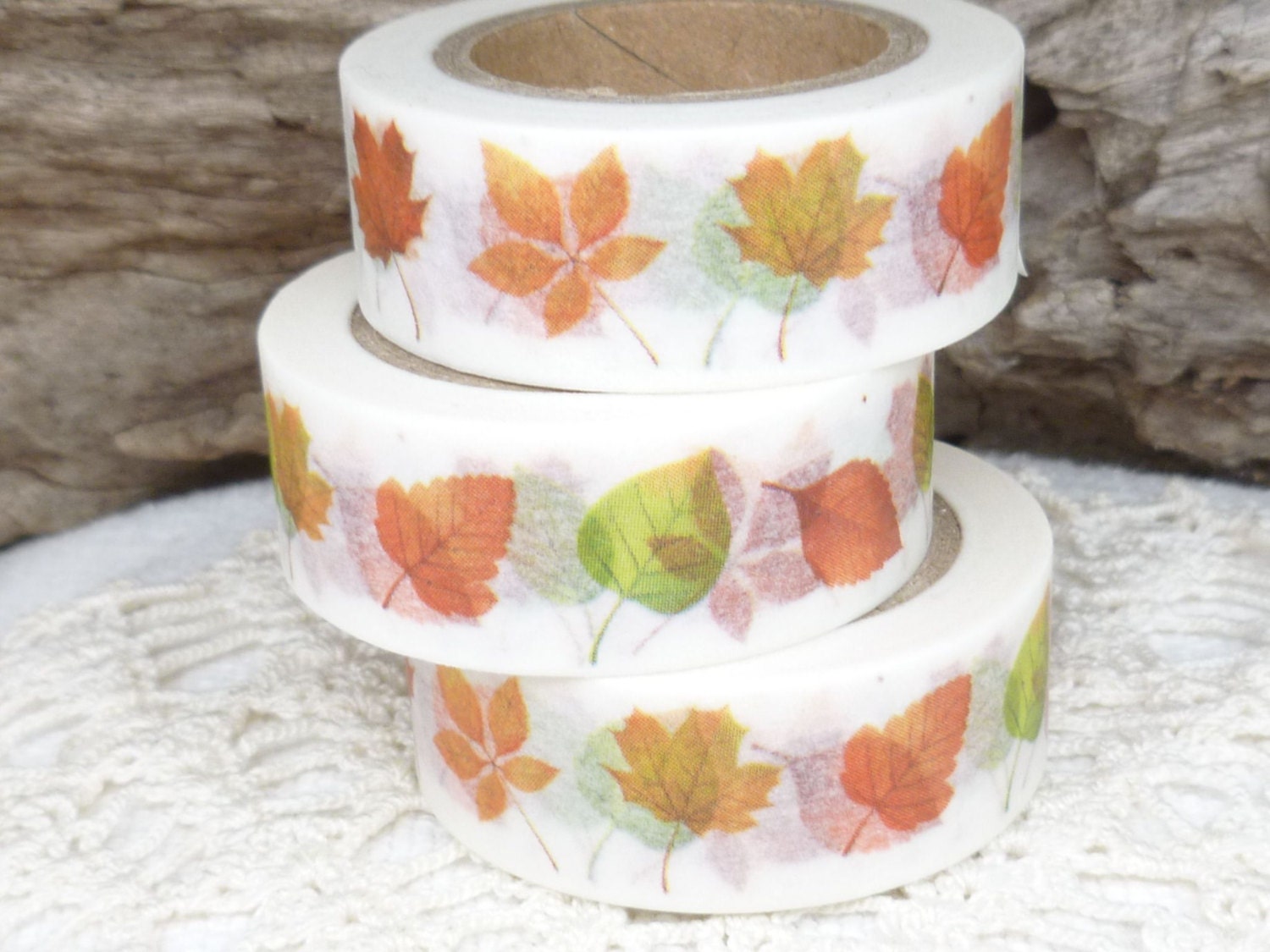 Washi Tape Fall Autumn Leaves Maple Leaf Washi Tape Full - Etsy