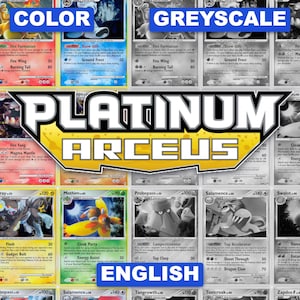 Platinum: Arceus Printable Master Set Binder Placeholders + Checklist (Digital Download)