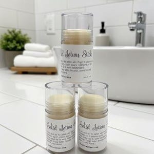 Solid Lotion Stick with Mango Butter-Lanolin-Vitamin E