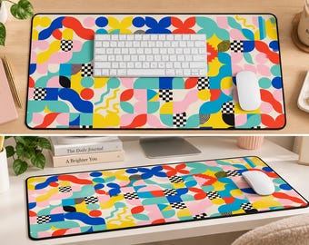 Retro Desk Mat, Custom Desk Mat, Desk Mat, Office Gift Basket, Mouse Pad, Cute Mouse Pad, Keyboard Mat