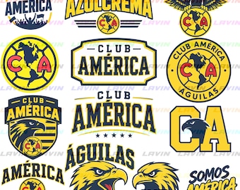 Club América SVG Bundle | Club América PNG Designs | Aguilas Football Fan Svg | Cricut Cut File | Instant Download,Club América SVG