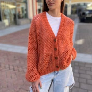 CARDIGAN TEJIDO MUJER pullover mujer kid mohair best womens gift handmade best gift pullover tejido mujer ropa tejida cardigan tejido mujer