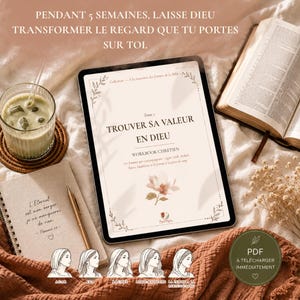 Workbook chrétien – Trouver sa valeur en Dieu | Étude biblique pour femmes | PDF numérique | 96 pages | Tome 1