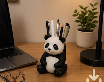 Panda Pen Holder – 3D Printing Model, STL File