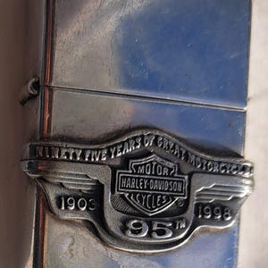 Harley Davidson 95th Anniversary Zippo Lighter - Etsy