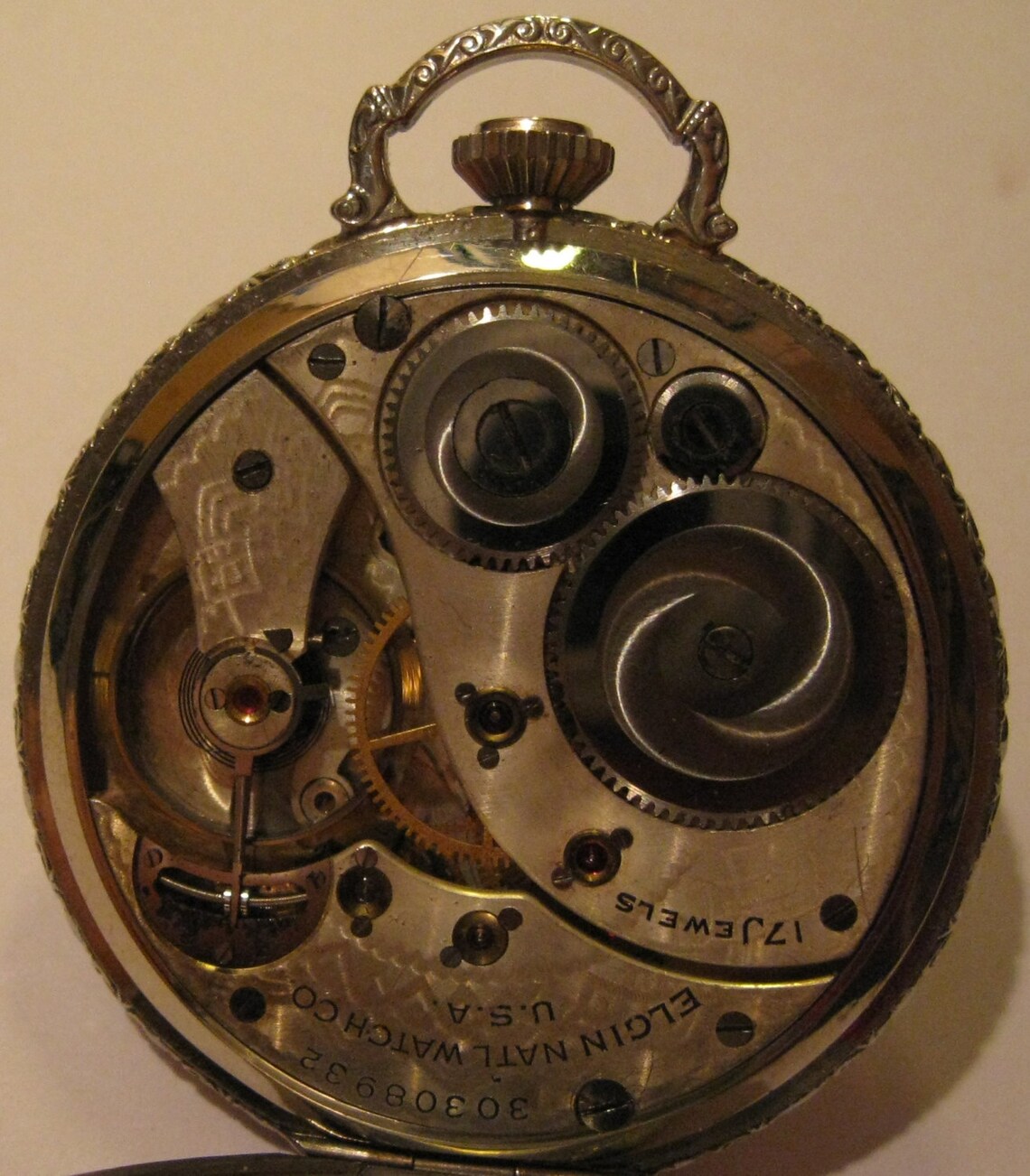 Antique 17 Jewel Elgin Pocket Watch with Wadsworth 14 Karat Etsy