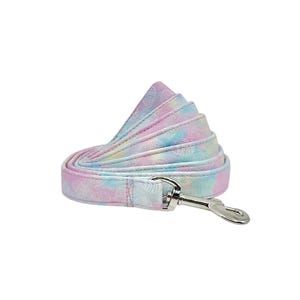 Pastel Tie Dye Easter Eggs Dog Leash in a 4 or 5 Foot Length Pet Lead