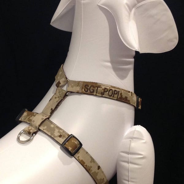 Personalized Dog Harness - Military Pet Harness - Adjustable  Sizes XSmall, Small, Medium, Large, XLarge