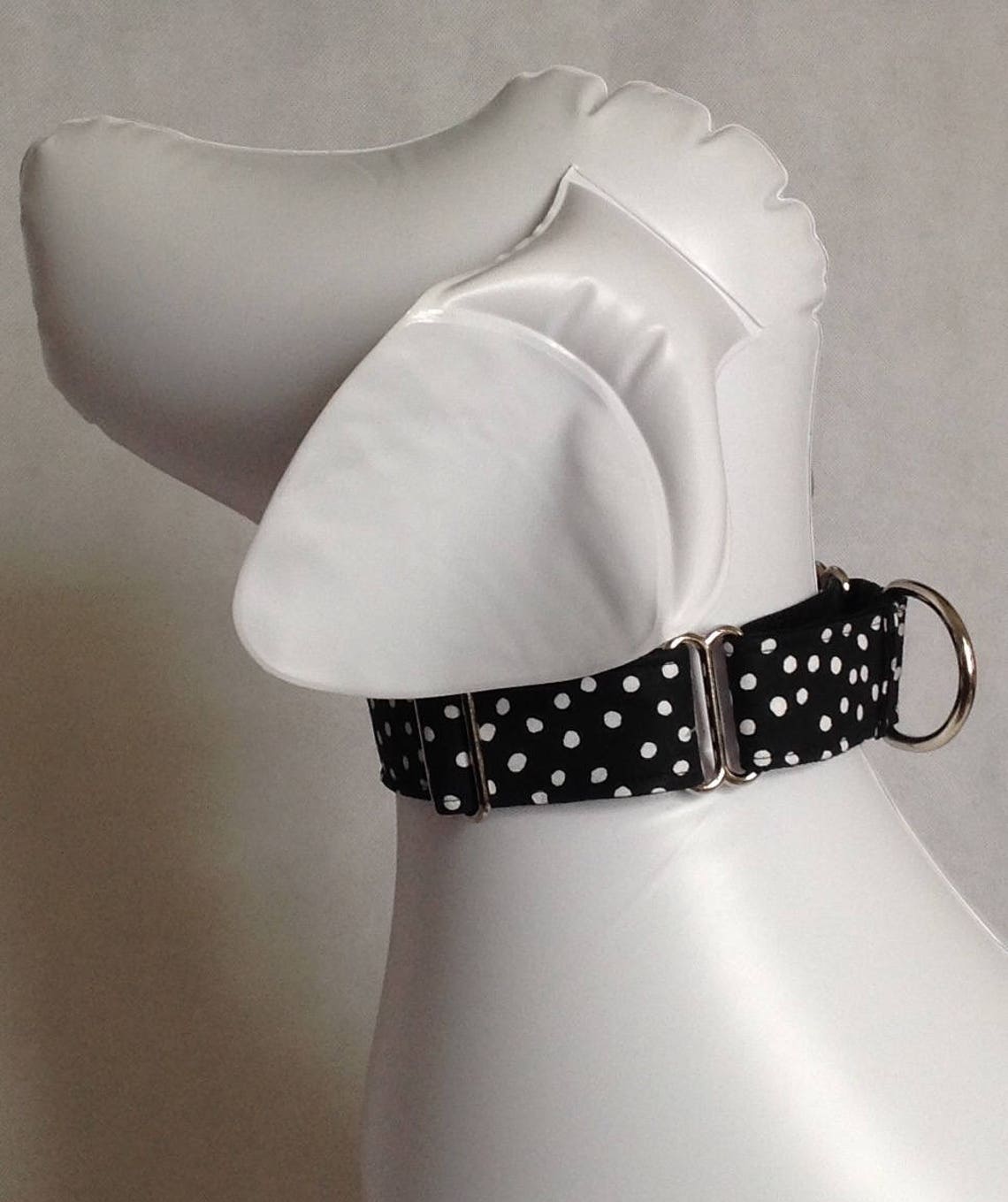 Personalized Martingale Dog Collar With Flower Embroidered Etsy