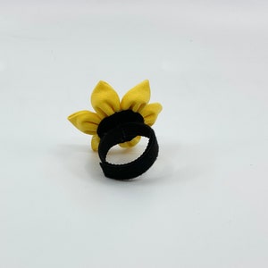 Add A Flower To Your Dog's Harness Or Collar Pet Accessory In Green, Pink, Purple And Yellow image 2
