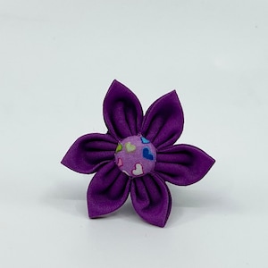 Add A Flower To Your Dog's Harness Or Collar Pet Accessory In Green, Pink, Purple And Yellow image 7