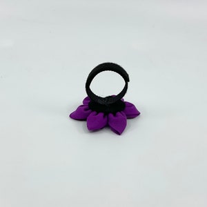 Add A Flower To Your Dog's Harness Or Collar Pet Accessory In Green, Pink, Purple And Yellow image 4