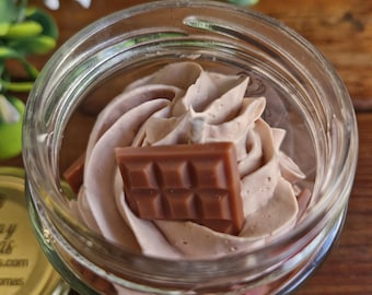 Vela estilo postre de Chocolate