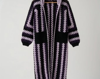 Hexagon Cardigan w/ Extended Clip