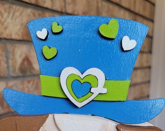 Interchangeable Shelf Sitter Hat - Valentine's Tophat