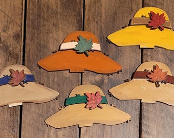Interchangeable Shelf Sitter Hat - Fall Straw Hat
